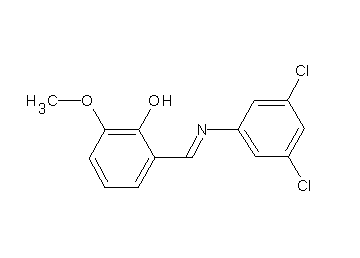 2-{[(3,5-dichlorophenyl)imino]methyl}-6-methoxyphenol