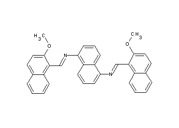 N,N'-bis[(2-methoxy-1-naphthyl)methylene]-1,5-naphthalenediamine