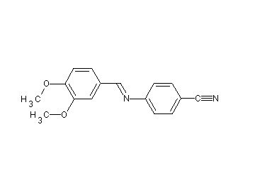 4-[(3,4-dimethoxybenzylidene)amino]benzonitrile