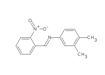 (3,4-dimethylphenyl)(2-nitrobenzylidene)amine (3,4-dimethylphenyl)(2-nitrobenzylidene)amine