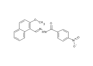 N'-[(2-methoxy-1-naphthyl)methylene]-4-nitrobenzohydrazide