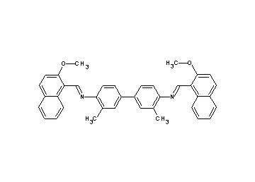 N,N'-bis[(2-methoxy-1-naphthyl)methylene]-3,3'-dimethyl-4,4'-biphenyldiamine
