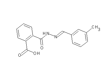 2-{[2-(3-methylbenzylidene)hydrazino]carbonyl}benzoic acid
