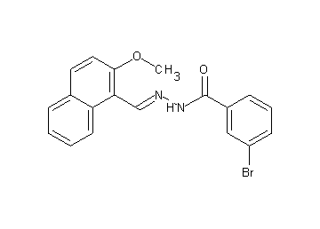 3-bromo-N'-[(2-methoxy-1-naphthyl)methylene]benzohydrazide