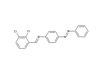 N-(2,3-dichlorobenzylidene)-4-(phenyldiazenyl)aniline