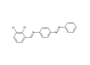 N-(2,3-dichlorobenzylidene)-4-(phenyldiazenyl)aniline N-(2,3-dichlorobenzylidene)-4-(phenyldiazenyl)aniline