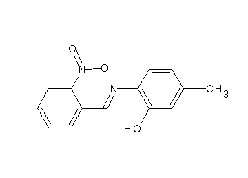 5-methyl-2-[(2-nitrobenzylidene)amino]phenol
