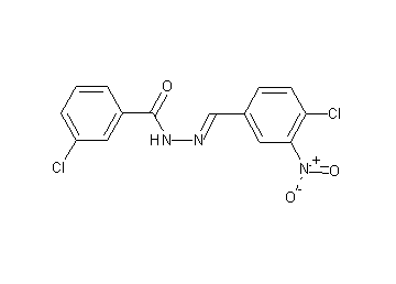3-chloro-N'-(4-chloro-3-nitrobenzylidene)benzohydrazide
