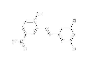 2-{[(3,5-dichlorophenyl)imino]methyl}-4-nitrophenol