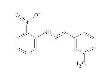 1-(3-methylbenzylidene)-2-(2-nitrophenyl)hydrazine