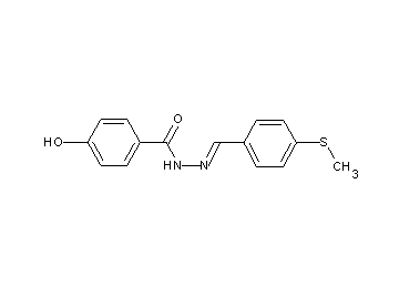 4-hydroxy-N'-[4-(methylsulfanyl)benzylidene]benzohydrazide