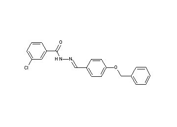 N'-[4-(benzyloxy)benzylidene]-3-chlorobenzohydrazide