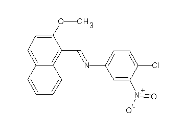 (4-chloro-3-nitrophenyl)[(2-methoxy-1-naphthyl)methylene]amine