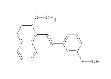 (3-{[(2-methoxy-1-naphthyl)methylene]amino}phenyl)methanol