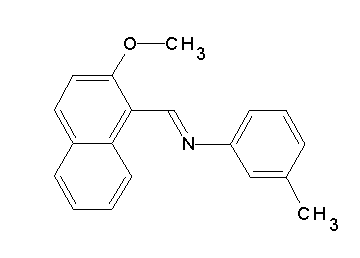 N-[(2-methoxy-1-naphthyl)methylene]-3-methylaniline