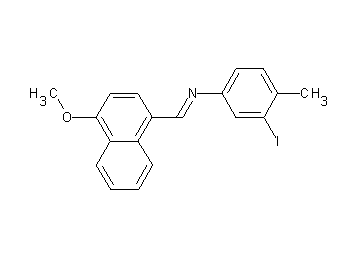 (3-iodo-4-methylphenyl)[(4-methoxy-1-naphthyl)methylene]amine - Click Image to Close