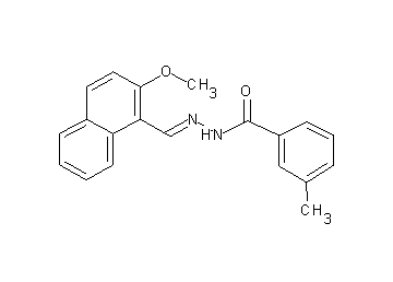 N'-[(2-methoxy-1-naphthyl)methylene]-3-methylbenzohydrazide