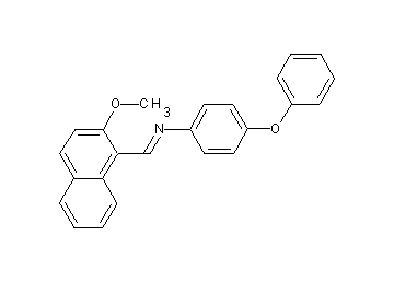 N-[(2-methoxy-1-naphthyl)methylene]-4-phenoxyaniline