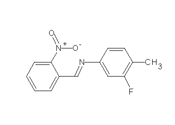 (3-fluoro-4-methylphenyl)(2-nitrobenzylidene)amine