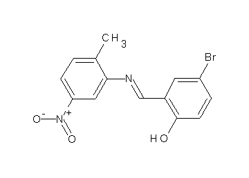 4-bromo-2-{[(2-methyl-5-nitrophenyl)imino]methyl}phenol
