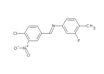 N-(4-chloro-3-nitrobenzylidene)-3-fluoro-4-methylaniline