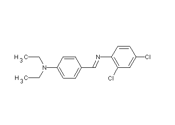 (2,4-dichlorophenyl)[4-(diethylamino)benzylidene]amine