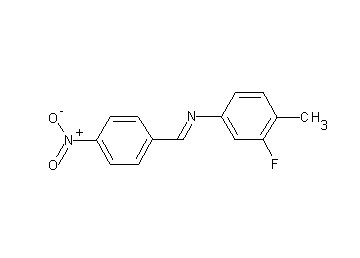(3-fluoro-4-methylphenyl)(4-nitrobenzylidene)amine
