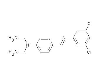 (3,5-dichlorophenyl)[4-(diethylamino)benzylidene]amine