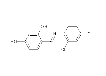 4-{[(2,4-dichlorophenyl)imino]methyl}-1,3-benzenediol
