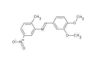 N-(3,4-dimethoxybenzylidene)-2-methyl-5-nitroaniline