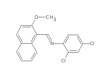 (2,4-dichlorophenyl)[(2-methoxy-1-naphthyl)methylene]amine - Click Image to Close