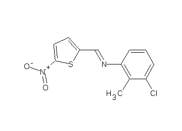 (3-chloro-2-methylphenyl)[(5-nitro-2-thienyl)methylene]amine