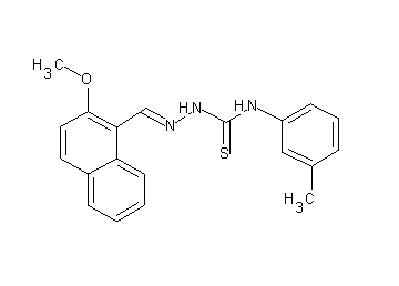 2-methoxy-1-naphthaldehyde N-(3-methylphenyl)thiosemicarbazone - Click Image to Close