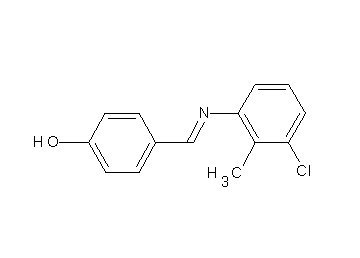 4-{[(3-chloro-2-methylphenyl)imino]methyl}phenol