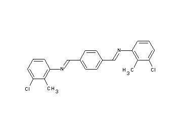 N,N'-[1,4-phenylenedi(methylylidene)]bis(3-chloro-2-methylaniline)