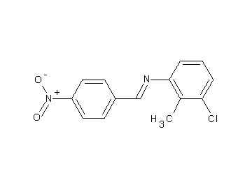 (3-chloro-2-methylphenyl)(4-nitrobenzylidene)amine