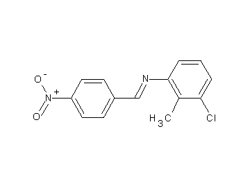 (3-chloro-2-methylphenyl)(4-nitrobenzylidene)amine (3-chloro-2-methylphenyl)(4-nitrobenzylidene)amine