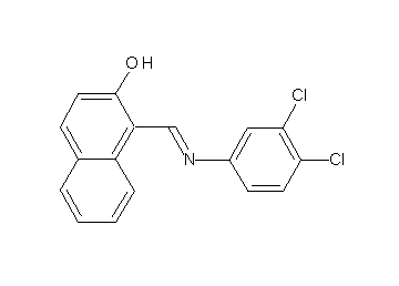1-{[(3,4-dichlorophenyl)imino]methyl}-2-naphthol