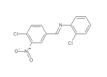 (4-chloro-3-nitrobenzylidene)(2-chlorophenyl)amine (4-chloro-3-nitrobenzylidene)(2-chlorophenyl)amine