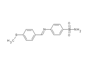 4-{[4-(methylsulfanyl)benzylidene]amino}benzenesulfonamide