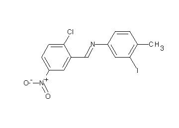 N-(2-chloro-5-nitrobenzylidene)-3-iodo-4-methylaniline