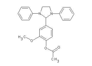 4-(1,3-diphenyl-2-imidazolidinyl)-2-methoxyphenyl acetate