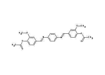 1,4-phenylenebis(nitrilomethylylidene-2-methoxy-4,1-phenylene) diacetate
