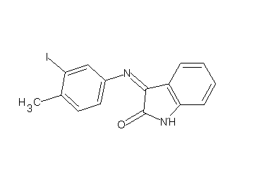 3-[(3-iodo-4-methylphenyl)imino]-1,3-dihydro-2H-indol-2-one
