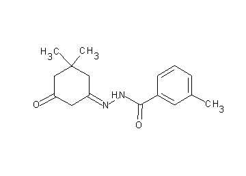 N'-(3,3-dimethyl-5-oxocyclohexylidene)-3-methylbenzohydrazide