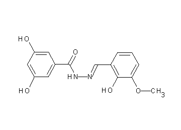 3,5-dihydroxy-N'-(2-hydroxy-3-methoxybenzylidene)benzohydrazide