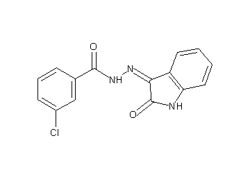 3-chloro-N'-(2-oxo-1,2-dihydro-3H-indol-3-ylidene)benzohydrazide
