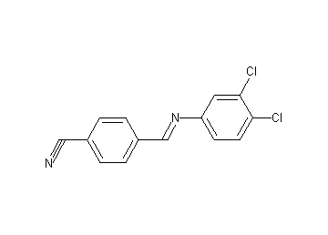 4-{[(3,4-dichlorophenyl)imino]methyl}benzonitrile
