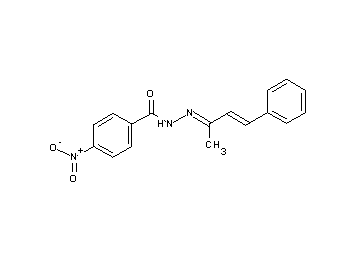 N'-(1-methyl-3-phenyl-2-propen-1-ylidene)-4-nitrobenzohydrazide