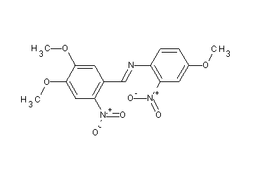 N-(4,5-dimethoxy-2-nitrobenzylidene)-4-methoxy-2-nitroaniline - Click Image to Close